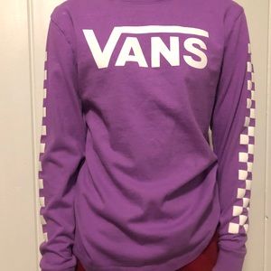 Vans purple long sleeve